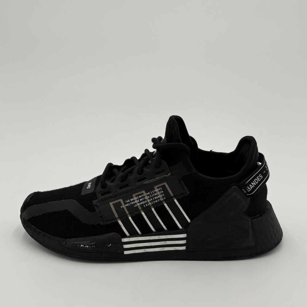 Adidas NMD R1 v2 Shoes Mens Sz 6 Black White Athletic Sneakers Trainers